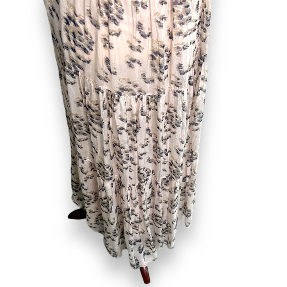 Sleeveless Floral Tiered Midi Dress - Pink - Picture 10 of 12
